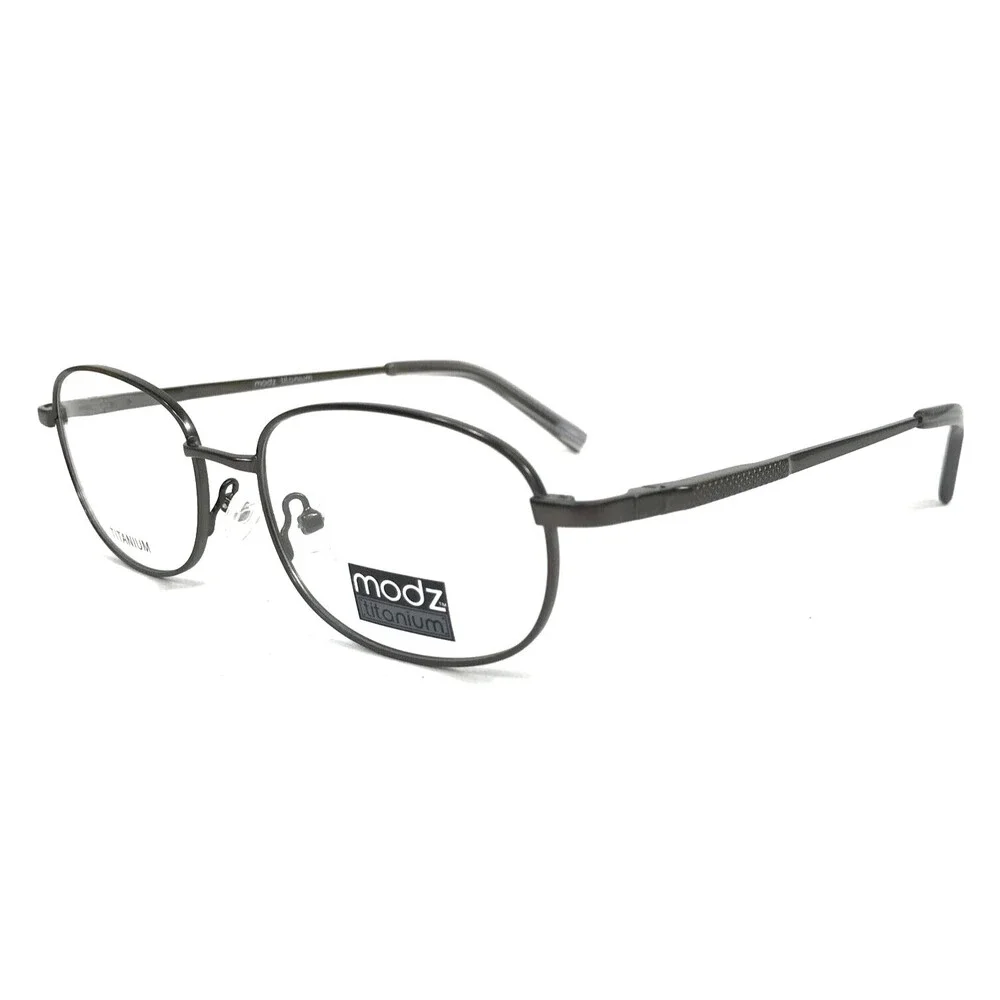 Modz Eyeglasses Frames MODERN DICTATOR MATTE GREY Titanium Oval Wire 53-17-145